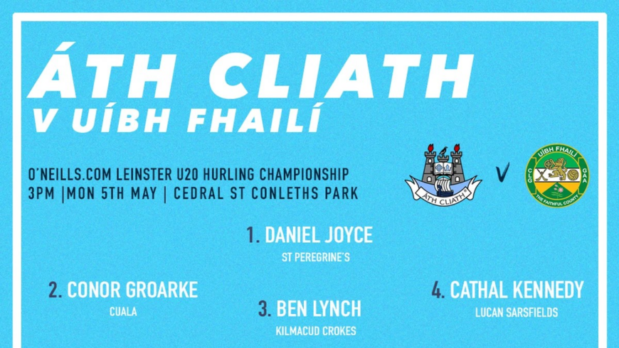 Good luck to Darragh and the U20 Dubs in the Leinster U20 Hurling Championship.